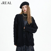 real瑞尔春季 新款 慵懒松弛感长袖 针织外套上衣女装