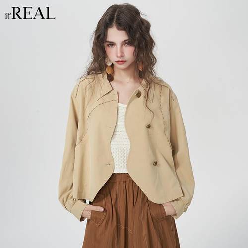 春秋新款设计感小众短款外套