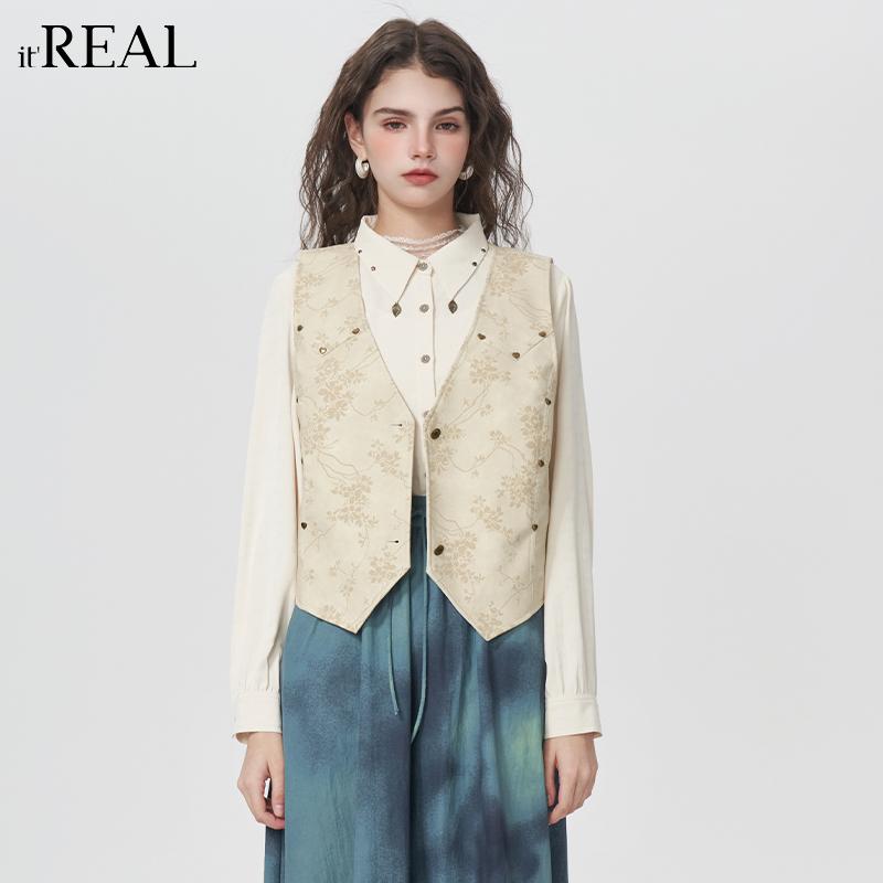 春秋新款设计感小众无袖坎肩外套