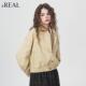 夹克翻领上衣女 工装 real瑞尔复古港风休闲外套女春季 新款