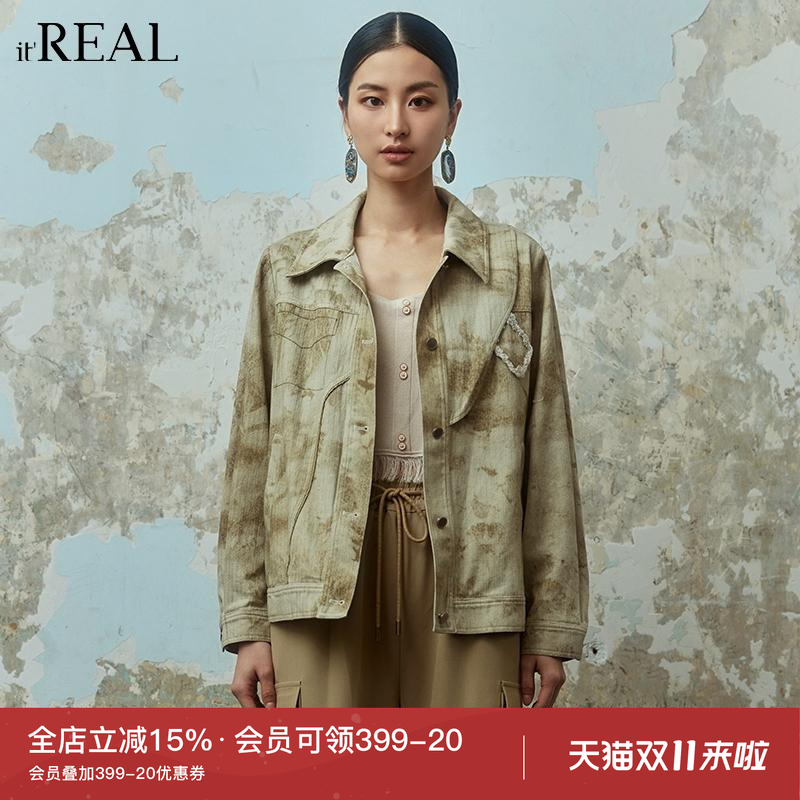 短外套itreal美式复古外套