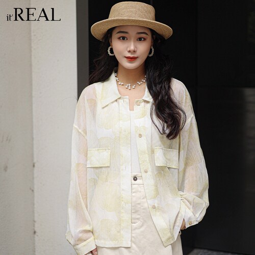 瑞尔防晒衣轻薄长袖水墨画