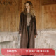 风衣外套 中长款 real瑞尔秋冬季 复古气质时尚