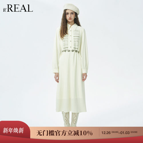 冬季新款文艺休闲连衣裙