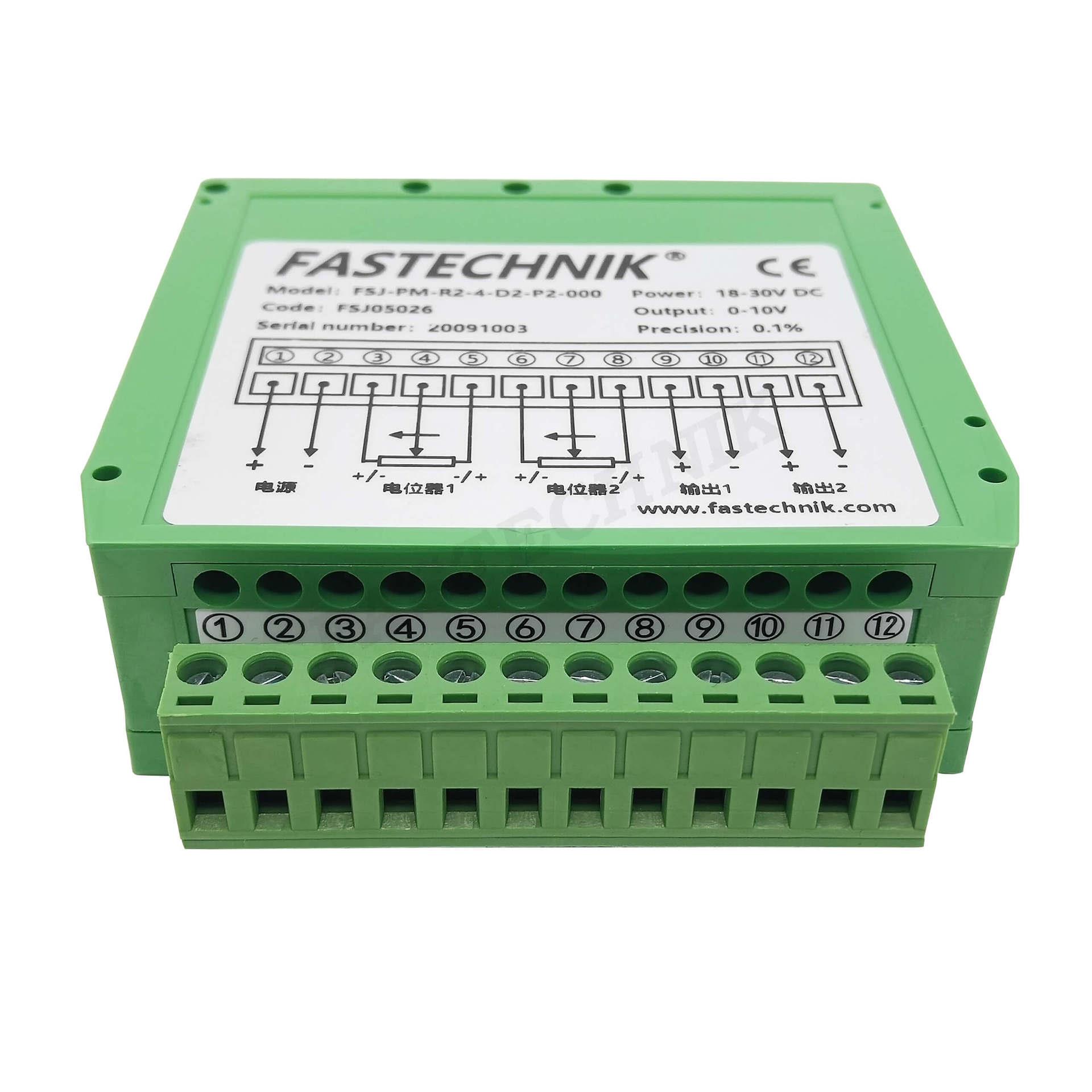 FASTECHNIK 0-10V信号转换器变送隔离器 FSJ-PM-R2-4-D2-P2-000