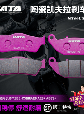 XATA陶瓷刹车片适用春风ZEEHO极核AE8 AE8+ AE8S+前后改装碟刹皮