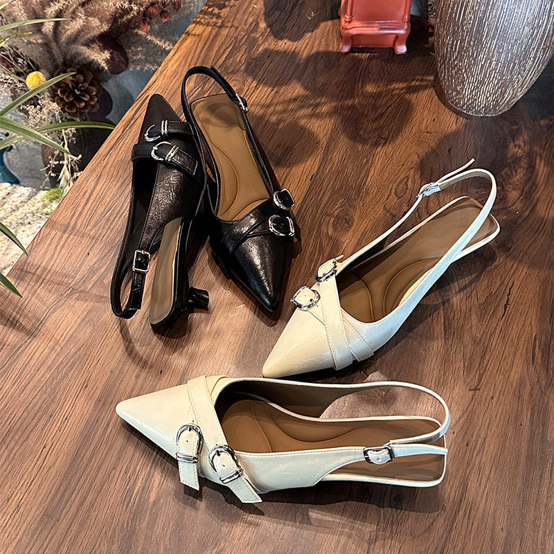 头层羊皮鞋垫尖头时装单鞋2026春季新款百搭气质皮带扣细跟凉鞋女,户外/登山/野营/旅行用品,登山鞋/徒步鞋,淘宝优惠券,粉丝福利购,淘宝优惠卷