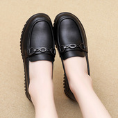 牛皮妈妈鞋 品牌女单鞋 软底四季 新款 百搭中老年妈妈鞋 厂家直销