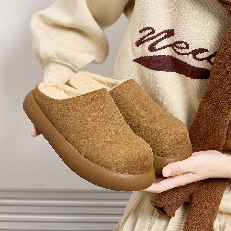 厚底复古百搭勃肯鞋女2025秋冬新款森系百搭一脚蹬懒人包头半拖鞋