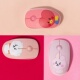 高档BT21无线鼠标静音可爱女生卡通笔记本台式电脑通用滑鼠小usb