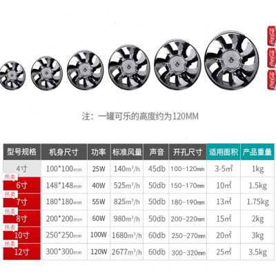 220v轴流风机 6寸静音高速家用工业用管道式小型厨房大功率排风扇