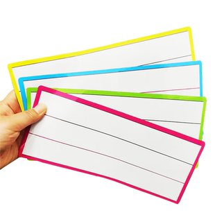 空白英语四线三格黑板贴公开课单词磁贴白板教学可擦写彩色框自粘磁力贴老师板书设计磁吸条红线格教具磁性贴