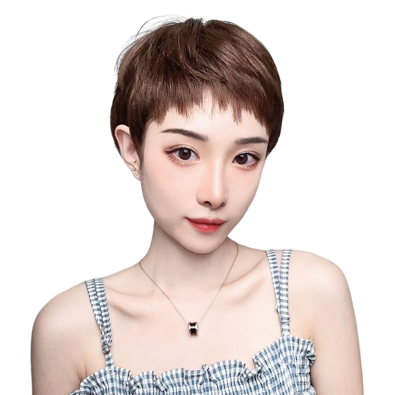 时尚眉上假发女短发H.girl