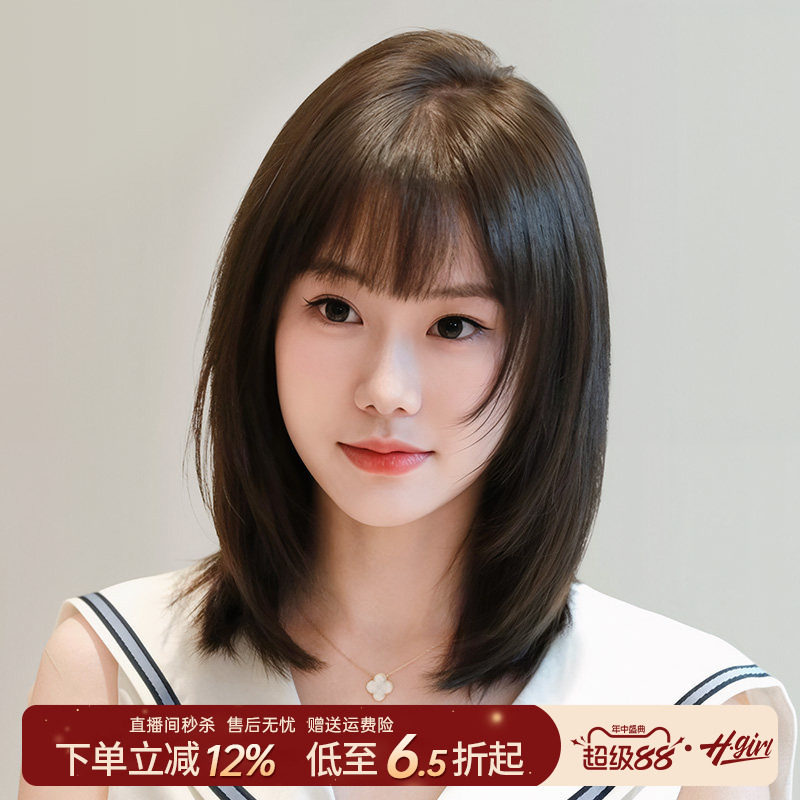 【无痕隐形】双递针蕾丝整顶假发