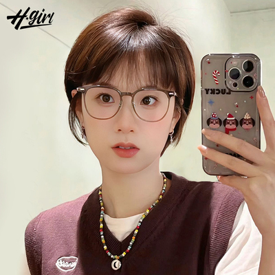 短发假发女挂耳短发真发全真人发2024新款夏自然减龄全头套假发套