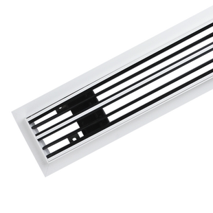 T型中央空调出风口格栅极简隐形石膏板预埋框内嵌ABS加长爪型风口