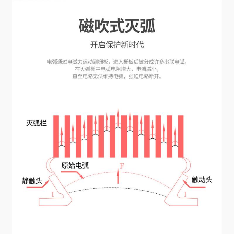 德力西电源防雷器 防浪涌保护器 避雷器防雷击DZ47Y 2p 40KA 385v