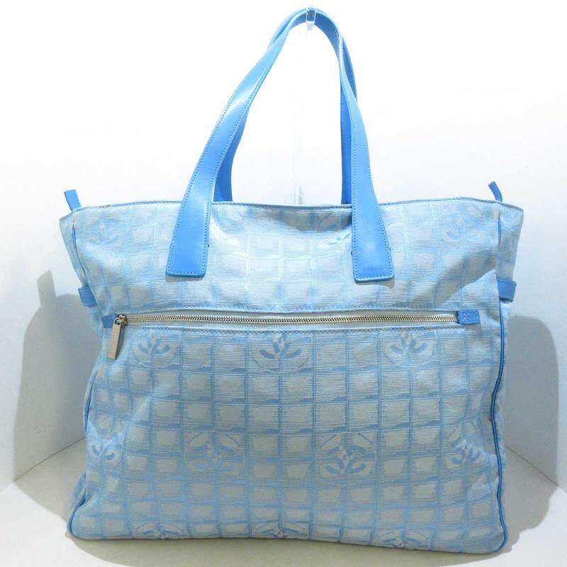 中古香奈儿9新New Travel Line 冰格纹手提包34948269