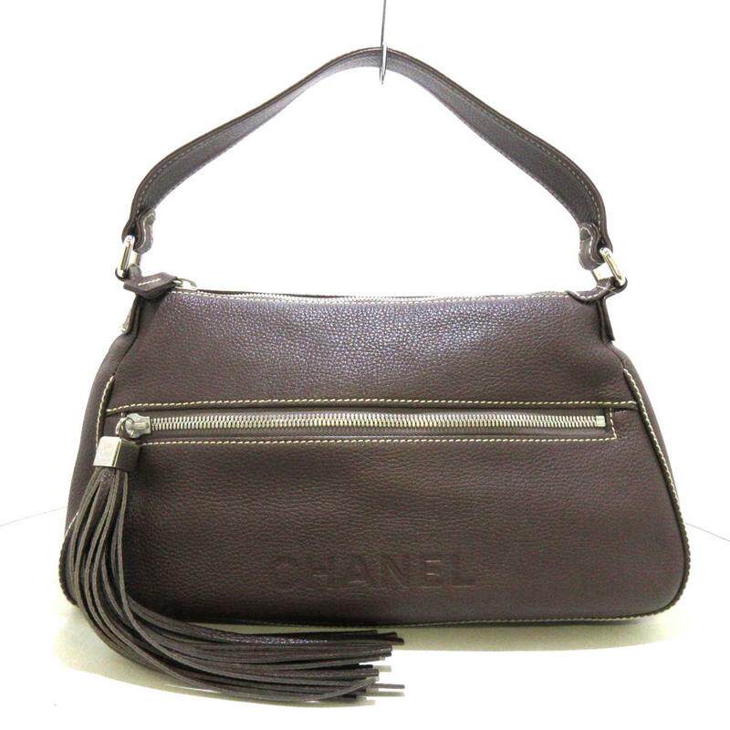 中古香奈儿85新单肩包深棕色35717667