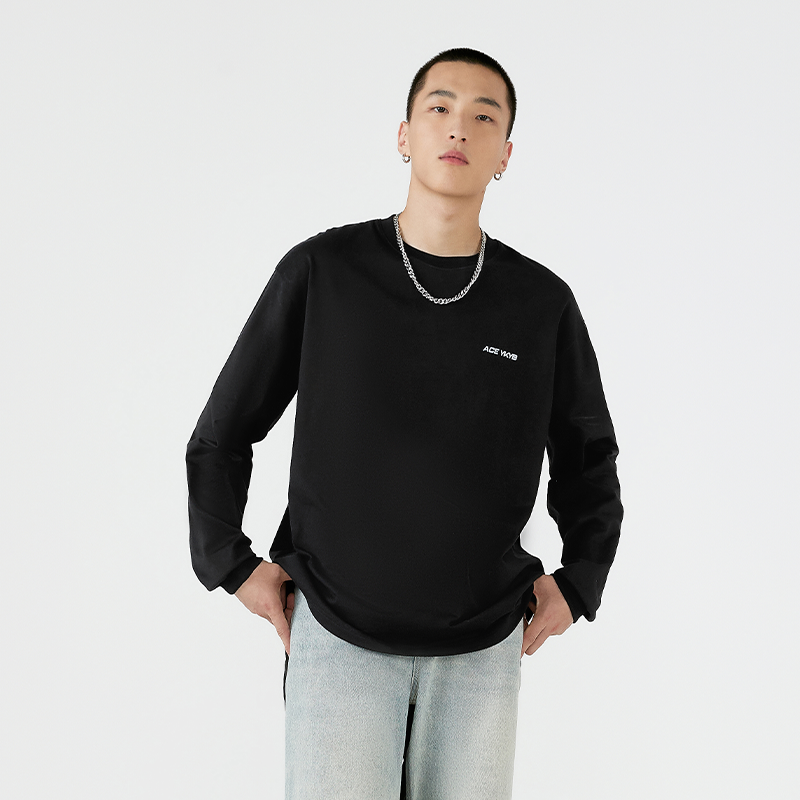 ykyb长袖简约常规纯色