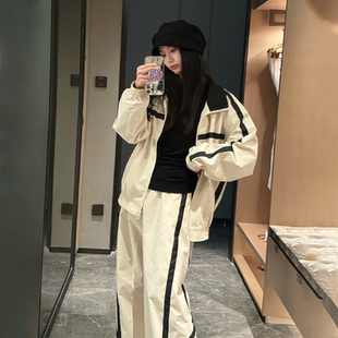 【YKYB徐艺洋上身同款】2025春季新款休闲运动百搭上衣套装外套