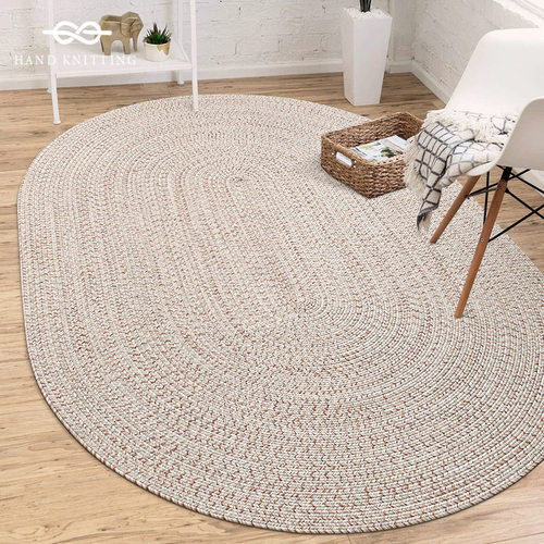 手工编织地毯客厅卧室床边毯定制