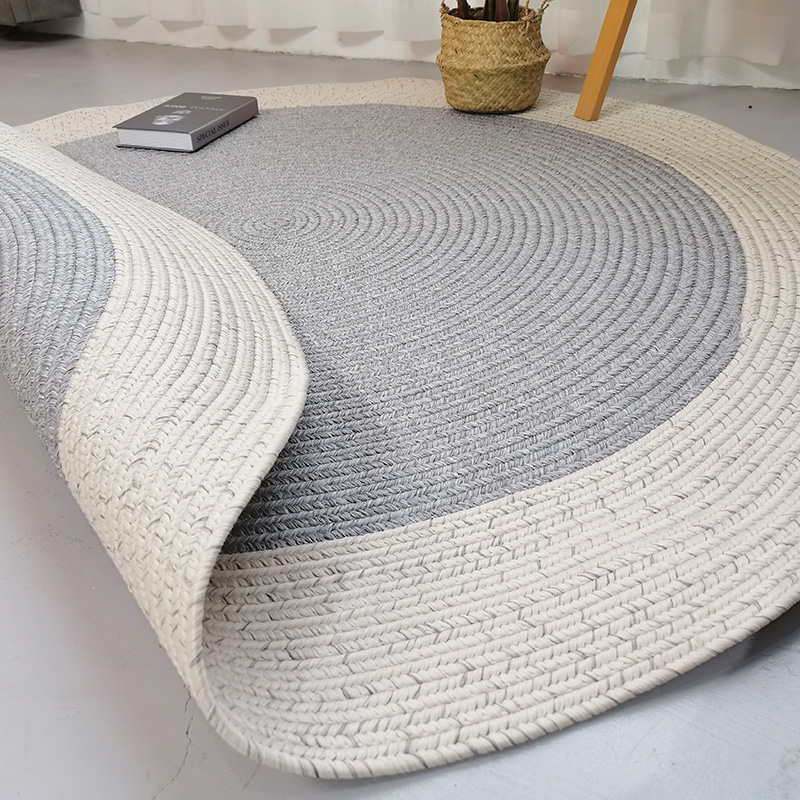 手工编织ins风轻奢沙发茶几地毯