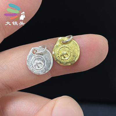 M码飞鸟小银饼纯银925吊坠