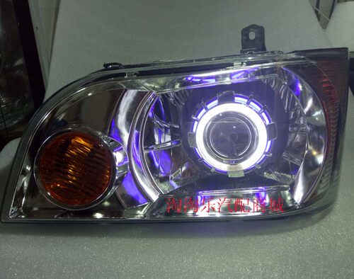 东风小康K17/K01/K02/K07s大灯总成改装LED双光透镜天使恶魔总成