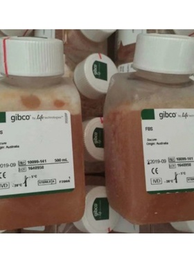 新西兰胎牛血清500ml/瓶Gibco  Fetal Bovine Serum特级10091148