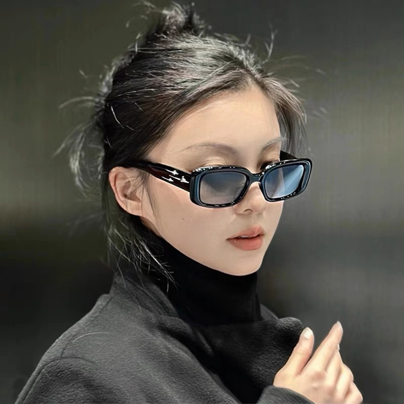 新款gm墨镜女三个流星方框ant太阳镜男防紫外线时尚感眼镜潮