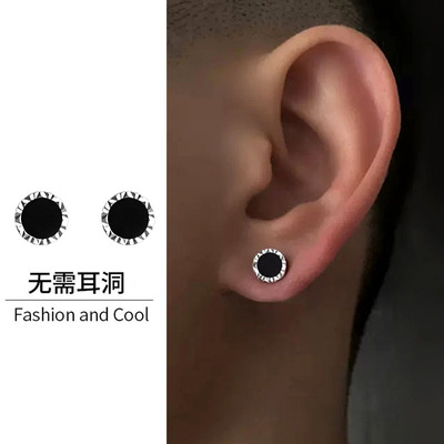 耳夹男款无耳洞磁吸新款嘻哈