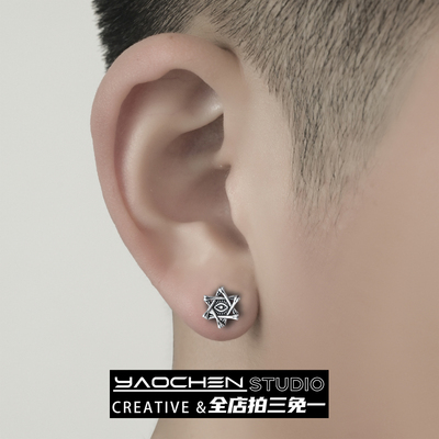 恶魔之眼耳钉男女复古高级感