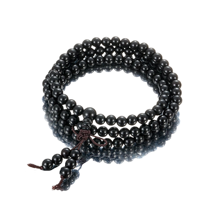 黑檀木手串男款新中式小众古风108颗木质佛珠手持国风潮男士配饰