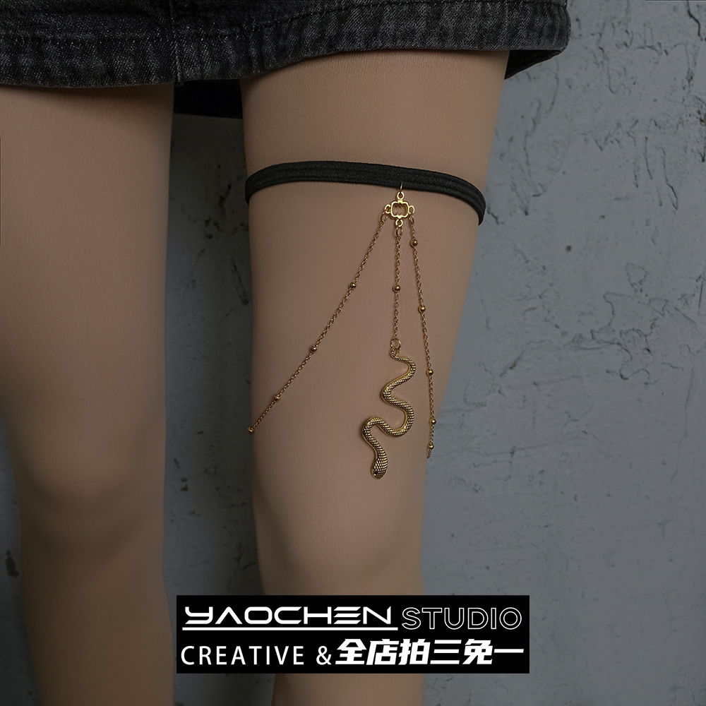 项链女配饰小蛇大腿吊坠女