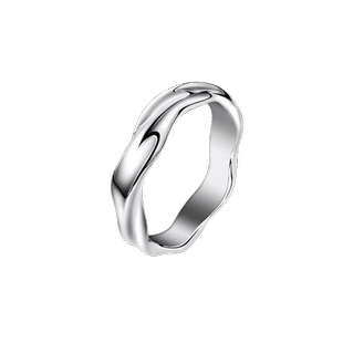 莫比乌斯环戒指男生潮高级感冷淡风钛钢不掉色食指单身戒高街痞帅