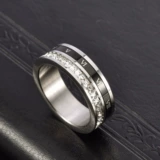 Небольшое кольцо из нержавеющей стали подходит для мужчин и женщин, изысканный стиль, на указательный палец