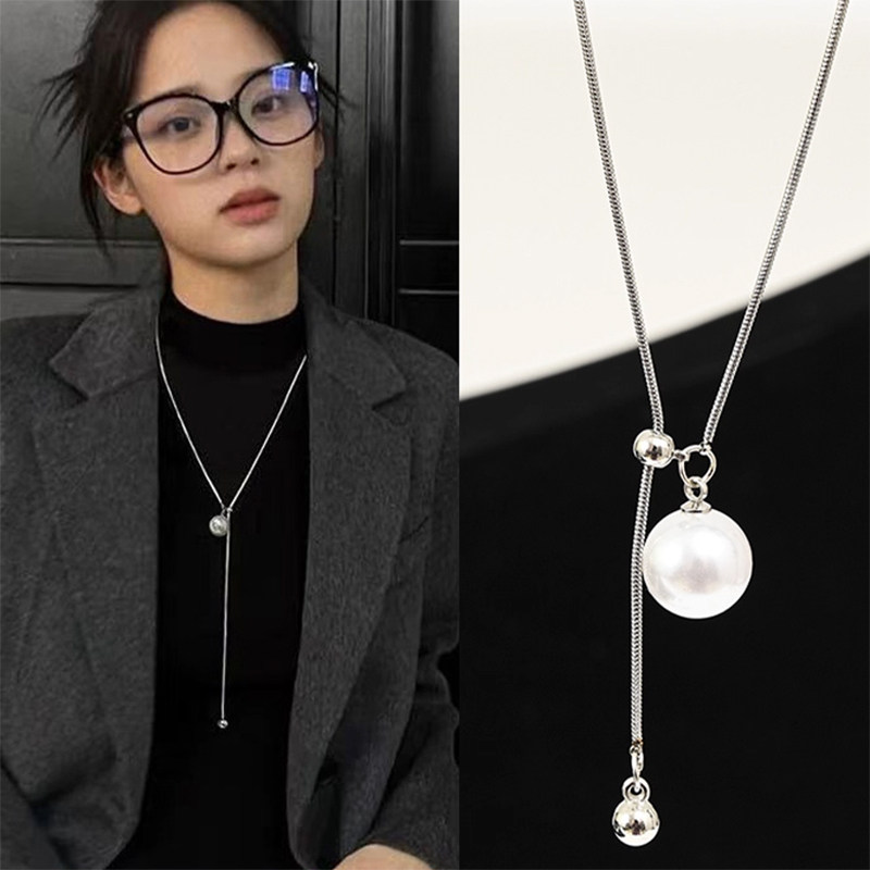 仿珍珠长款毛衣链2025新款轻奢气质时尚小众设计项链女高级感配饰,饰品/流行首饰/时尚饰品新,项链,淘宝优惠券,粉丝福利购,淘宝优惠卷