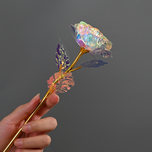 送TA一朵七彩花!假花仿真花浪漫情侣摆件520情人节送女友礼物