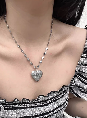 可以打开放照片~ins小众设计项链