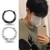 耳钉男士 潮 小众高级感莫比乌斯耳环气质女素圈潮男耳环2023年新款