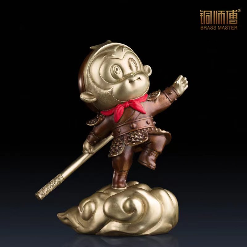 铜师傅《神通广大》工艺品礼品猴子桌面装饰猴孙大圣悟空