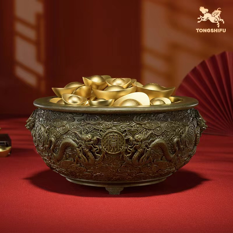 神龙聚宝盆铜师傅招财