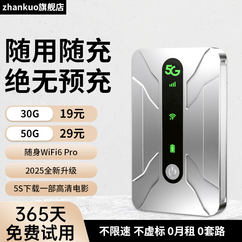 zhankuo5G急速体验网速