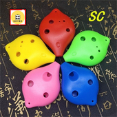 儿童防摔6孔陶笛高音C调塑胶树脂SC塑料六孔送配件 包邮 乐器迷你