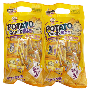 肥老细薯工饼200g*4包蒜香薄饼干海苔味马铃薯土豆饼干零食独立包