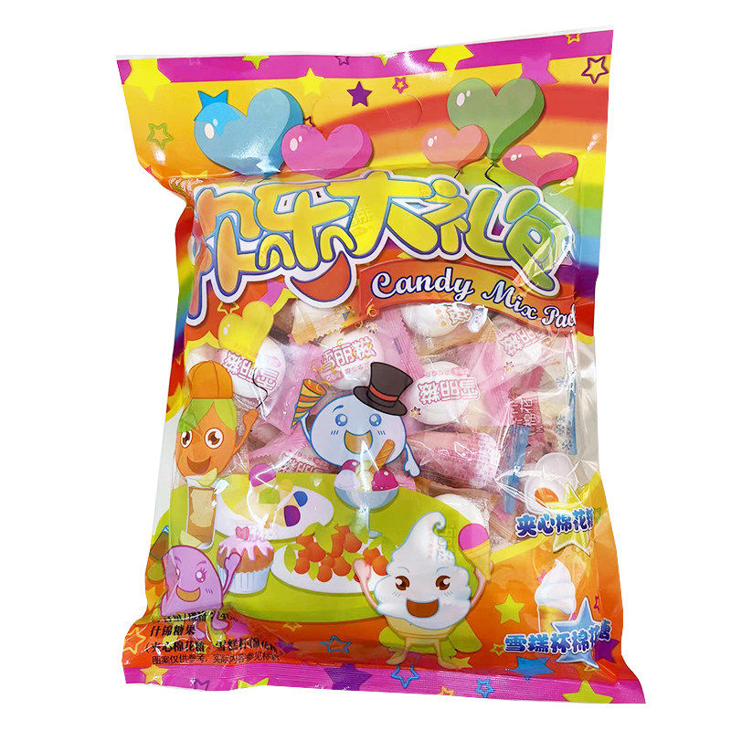 雪丽糍什锦夹心棉花糖400g独立小包装欢乐大礼包汤圆棉花糖果零食