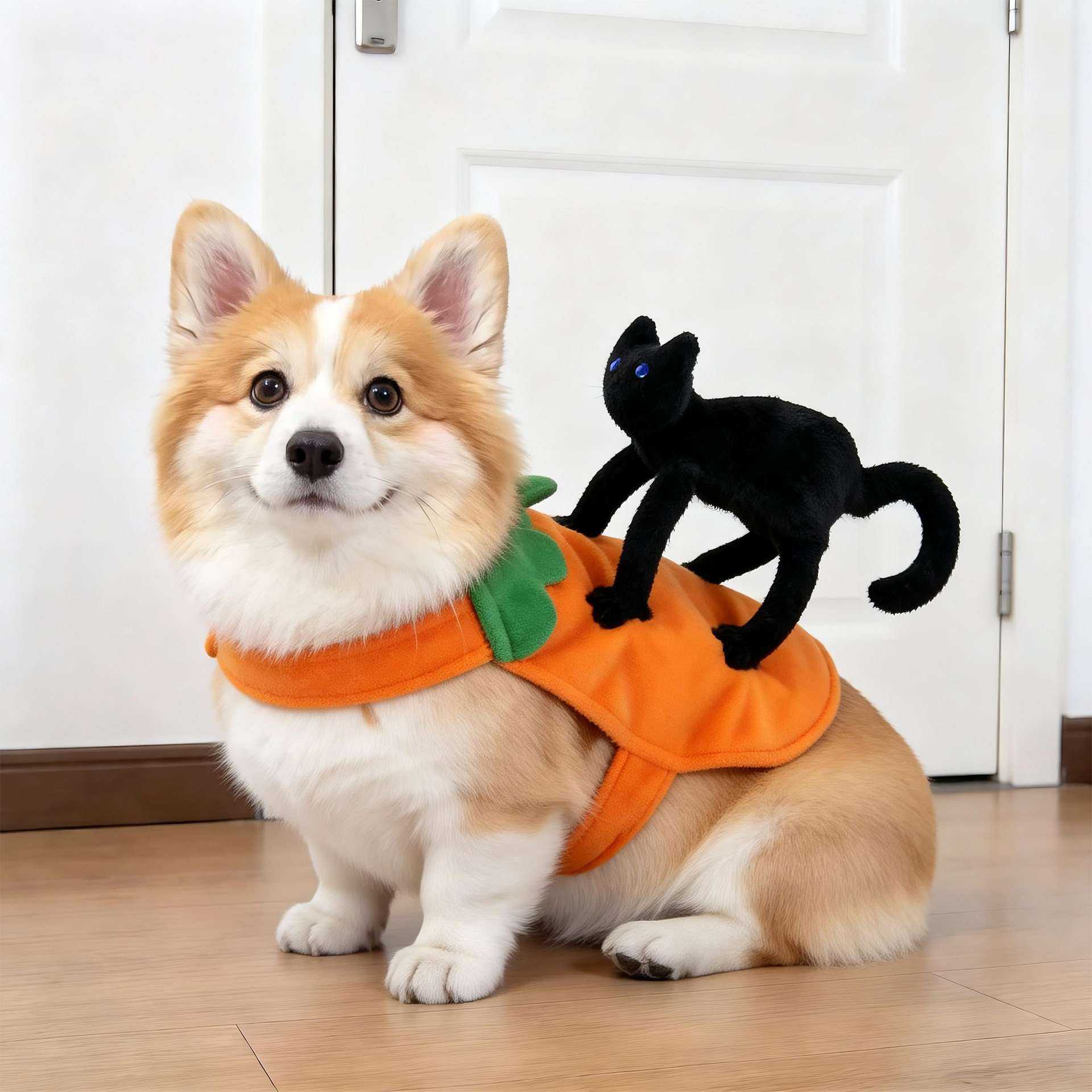 网红狗狗搞笑搞怪衣服泰迪柯基比熊小型犬万圣节猫骑狗cos恶搞装