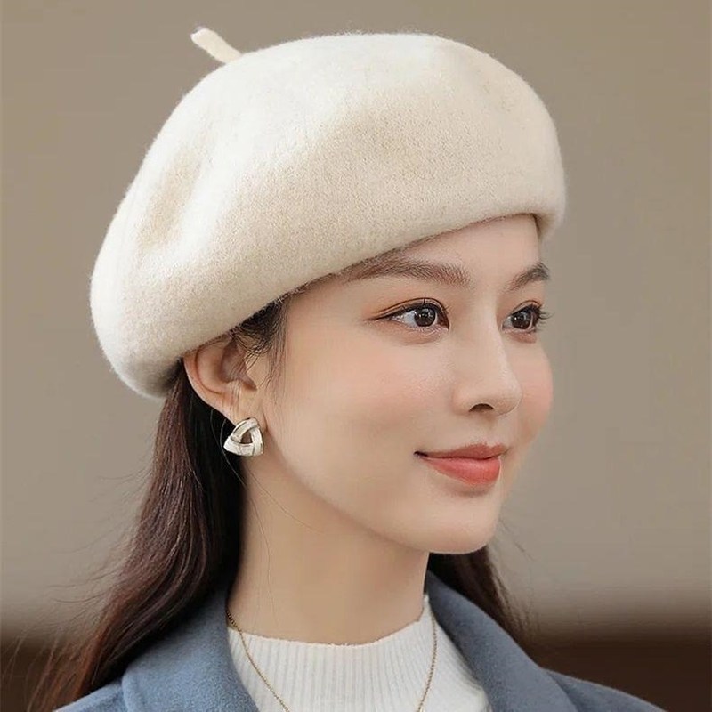 帽子女款贝雷帽春秋冬季2025新款显脸小蓓蕾礼帽时尚妈妈款南瓜帽
