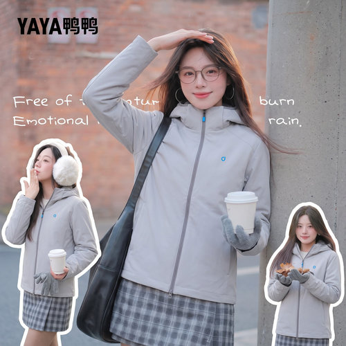 鸭鸭轻薄款羽绒服小个子2026新款